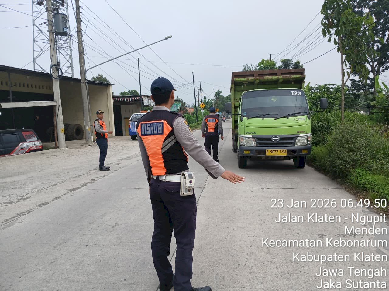 Pengawasan Angkutan Galian C di Pokoh-Menden-Kebonarum, Klaten - Dishub Klaten