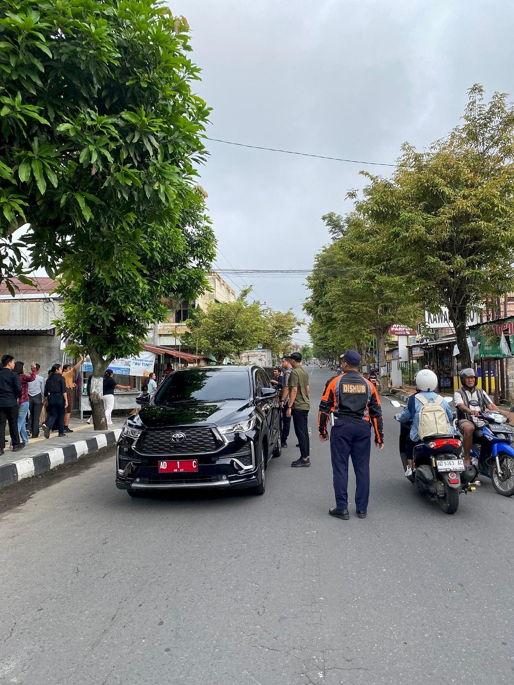 Pengaturan Lalu Lintas Sosialisasi Titik Penjemputan Ojek Online Stasiun Klaten