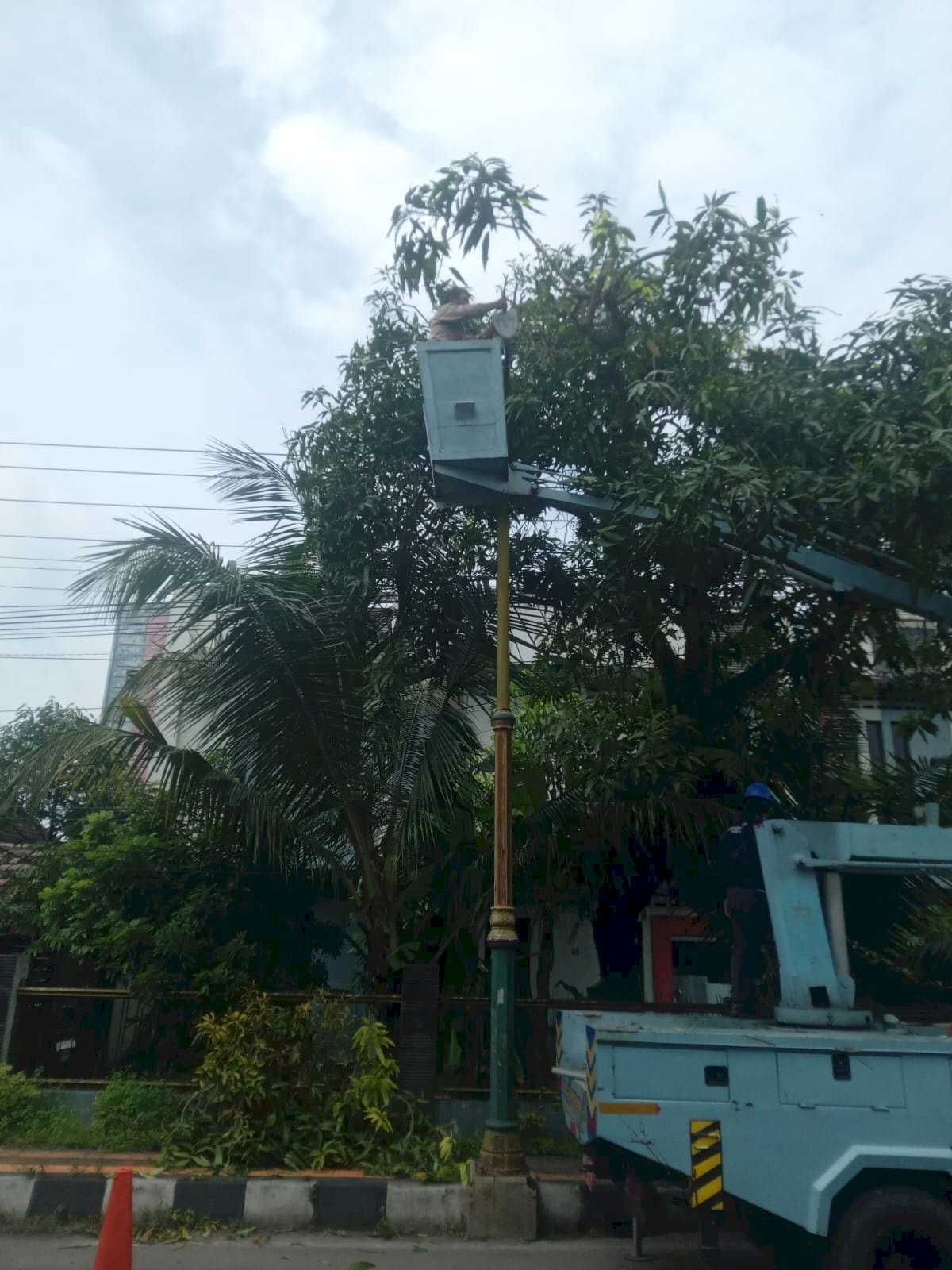 Perbaikan Lampu PJU Penggantian LED 60W Jalan Sulawesi Klaten