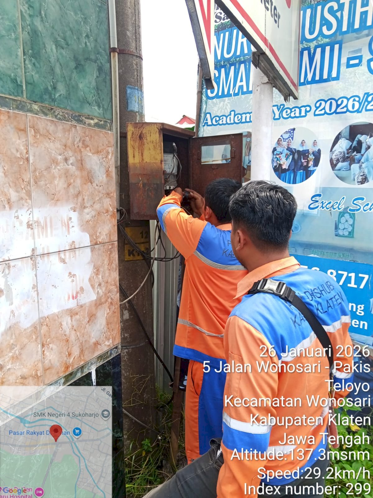 Kabel Termakan Tikus? Tim PJU Dishub Klaten Langsung Turun! Perbaikan Servis kWh Meter di Wonosari-Pakis Teloyo Berjalan Lancar