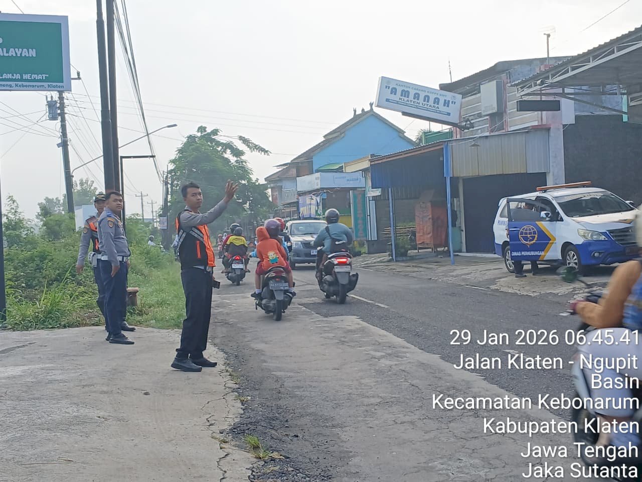 Penertiban Truk Golongan C Jam Sekolah di Gayamprit, Respons Cepat Dishub Klaten terhadap Aduan Warga