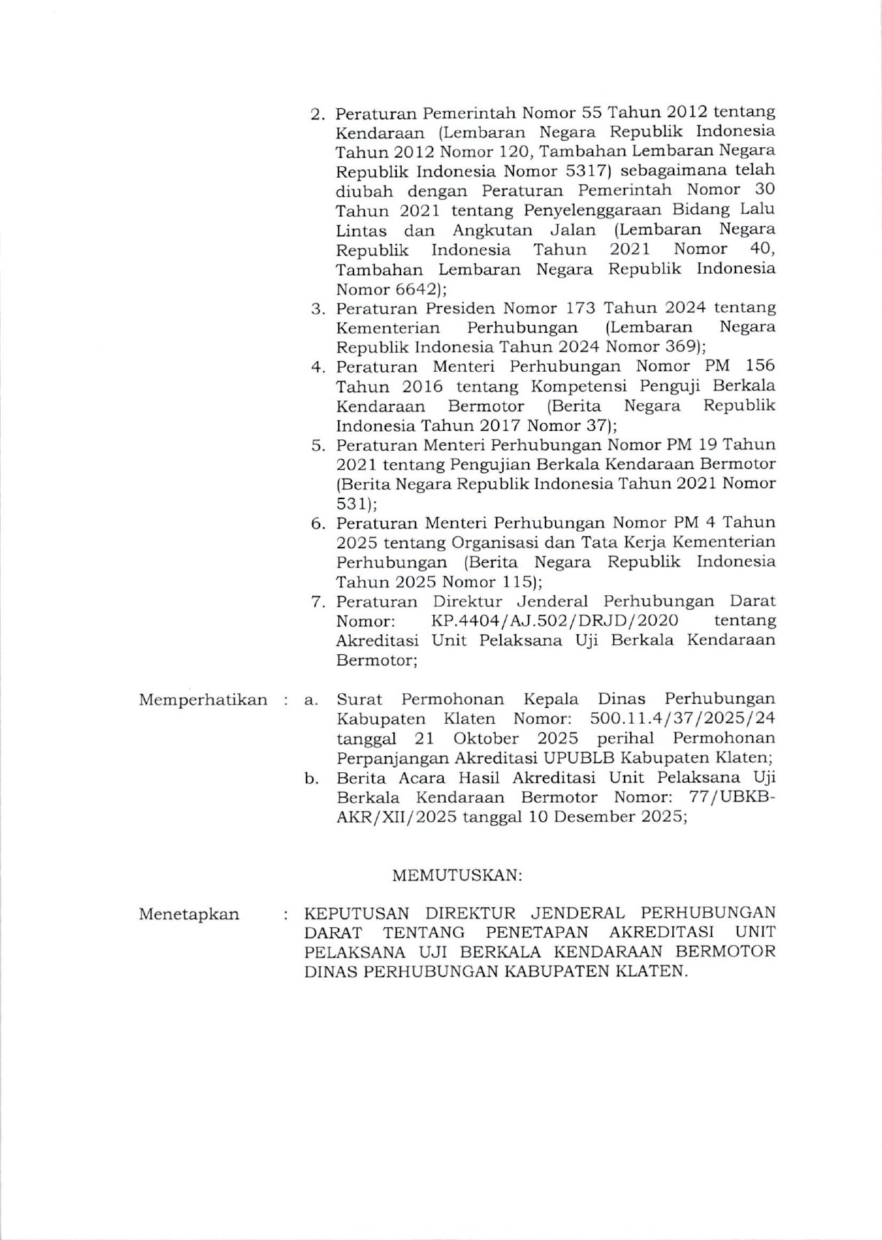 KITA TERPERCAYA! Dishub Klaten Raih Akrediasi "A" , Standar Kualitas Tertinggi