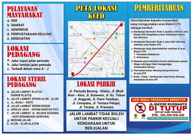 Kadishub Klaten Turun Langsung! Sosialisasi CFD Bareng Dewan di Jalan Pemuda