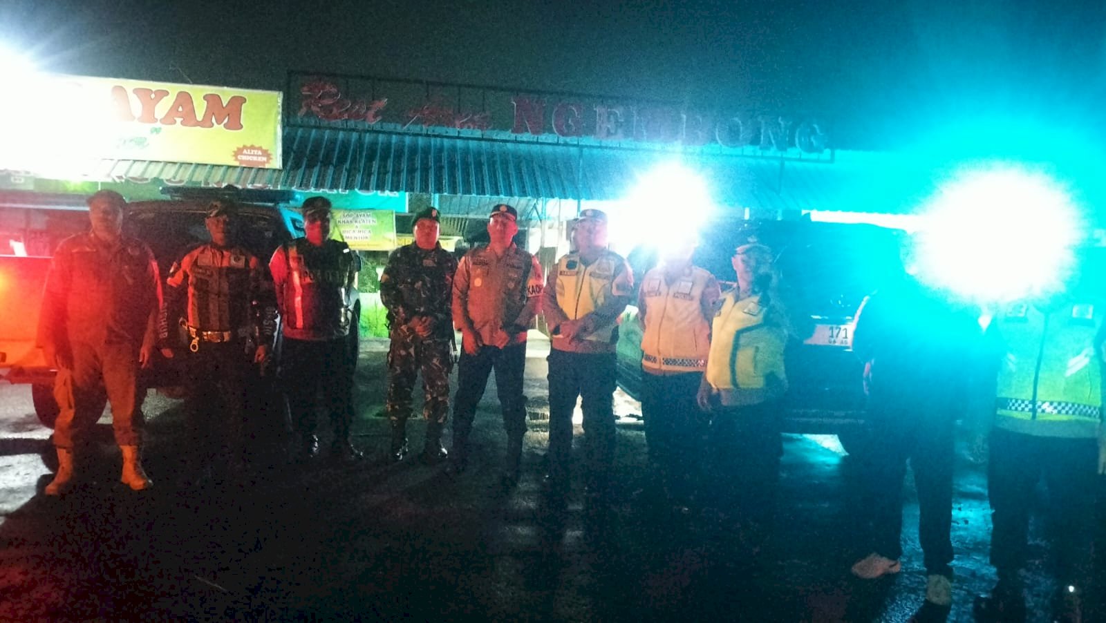 Patroli Gabungan Malam Hari! TNI-POLRI-Dishub-Satpol PP Sisir Titik Rawan Klaten