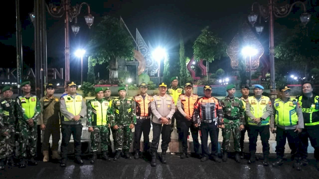 Patroli Gabungan Malam Ramadan! TNI-Polri-Dishub-Satpol PP Sisir 5 Rute Rawan Klaten 