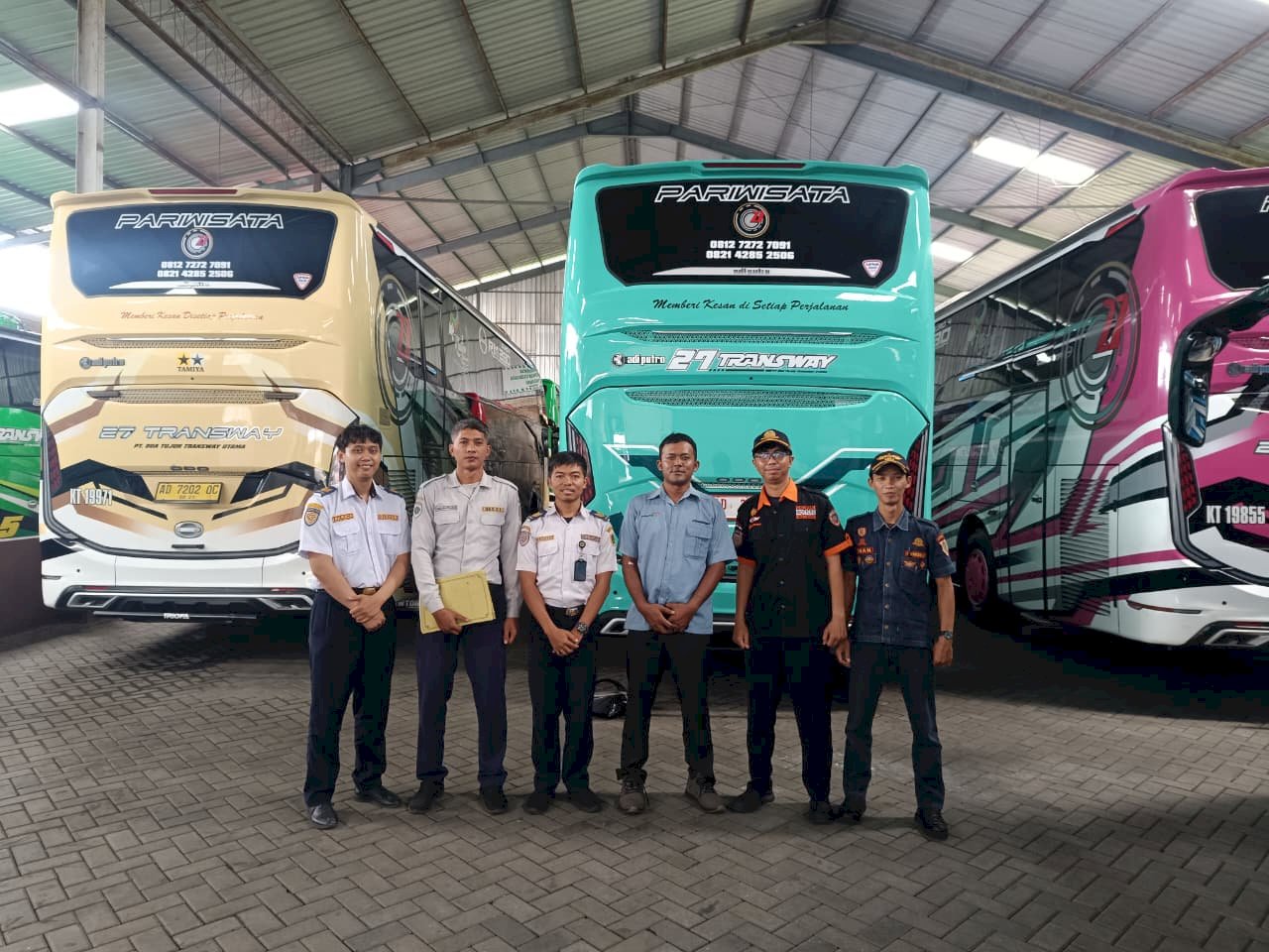 Lebaran Tinggal 17 Hari! Dishub Klaten Geruduk Pool Bus 27 Transway, Dika Trans dan Master Trans untuk Ramp Check