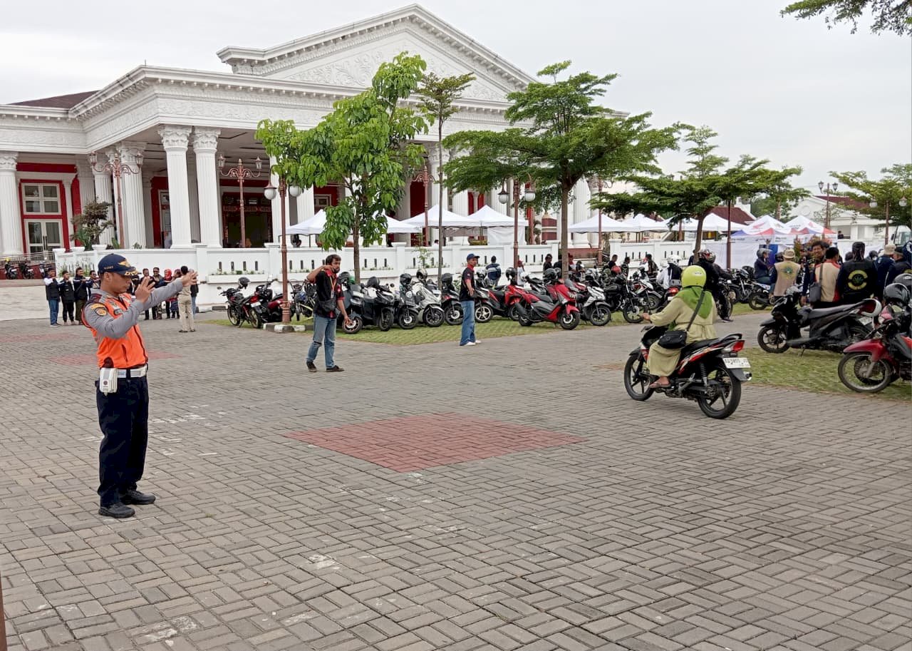 Ngabuburides Bareng Mas Bupati di GBK, Dishub Klaten Amankan Lalu Lintas dan Parkir