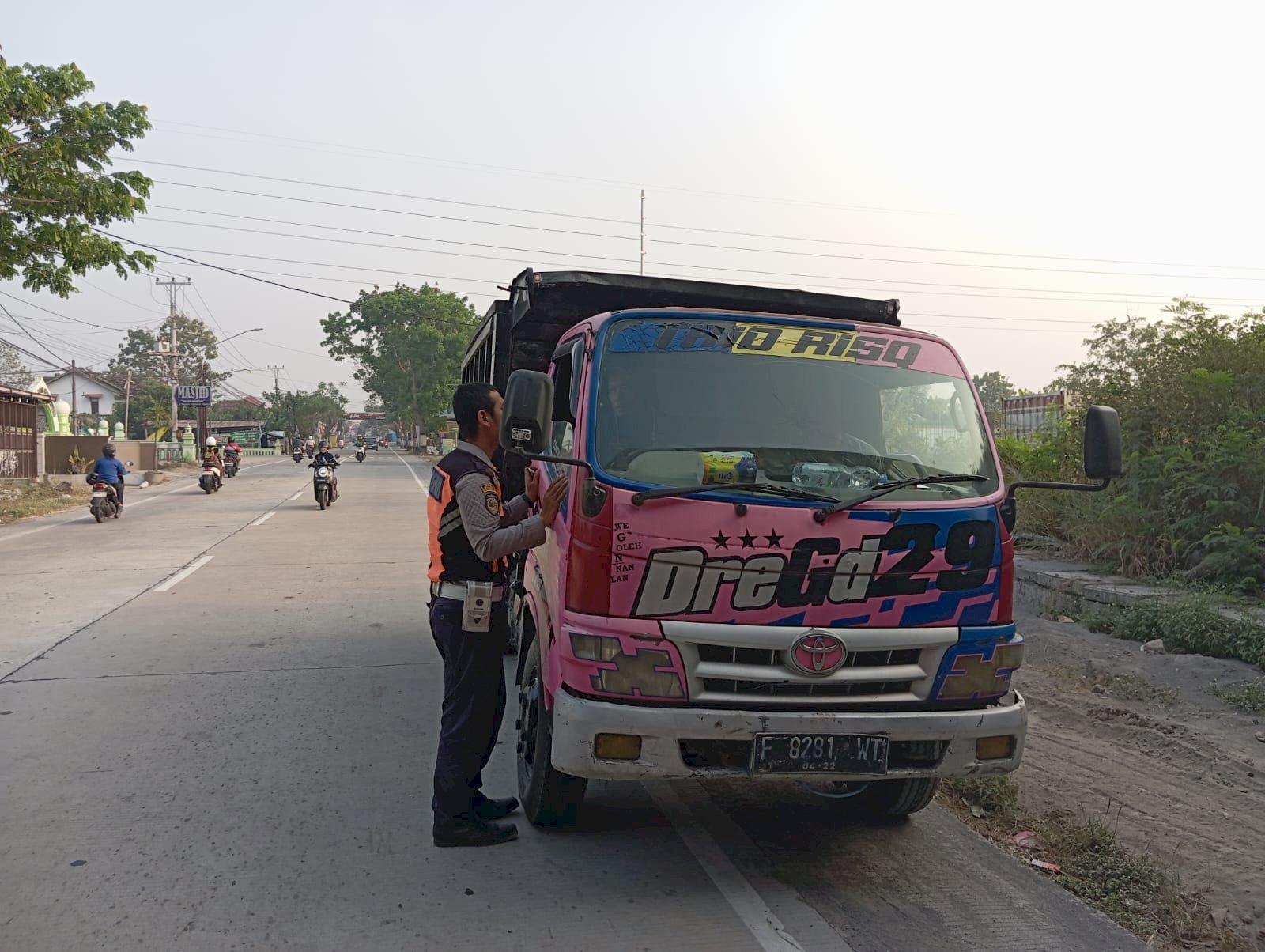 Truk Golongan C Diciduk Dishub Saat Jam Sibuk Sekolah