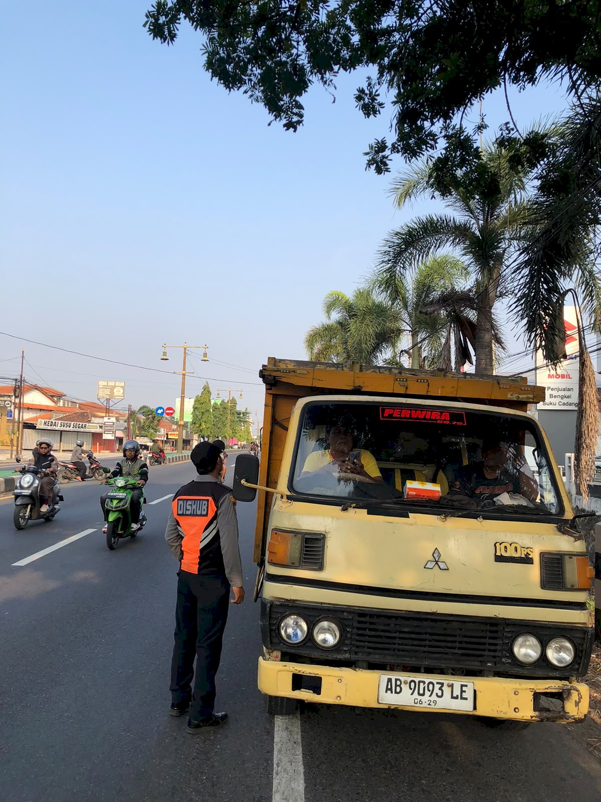 8 Truk Galian Distop Dishub Klaten Pagi Ini