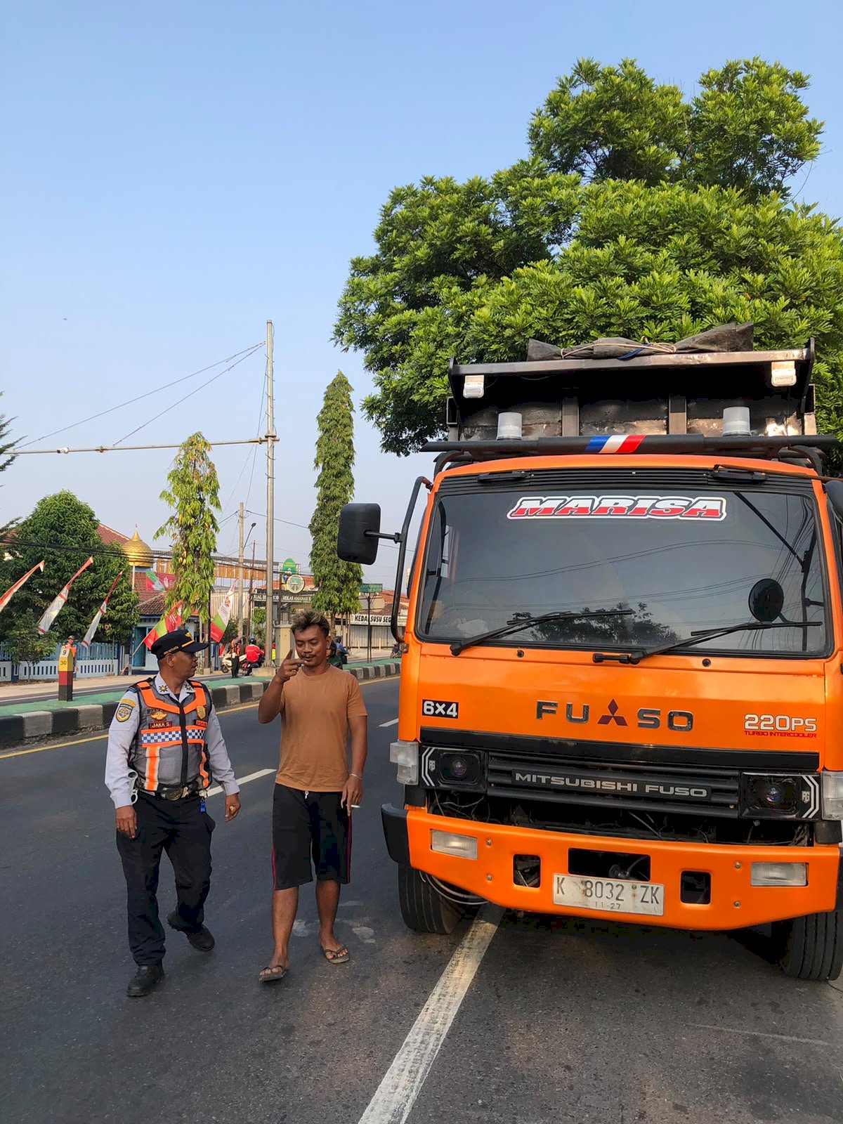 8 Truk Galian Distop Dishub Klaten Pagi Ini