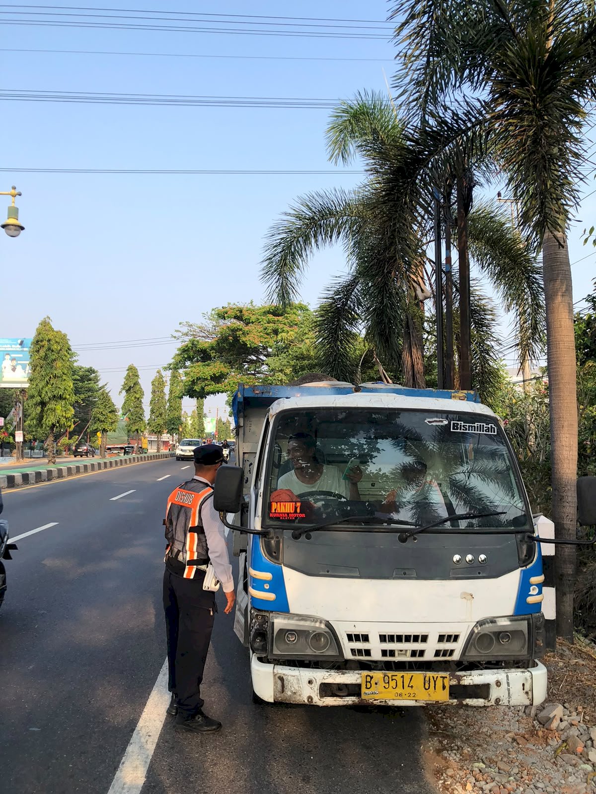 8 Truk Galian Distop Dishub Klaten Pagi Ini