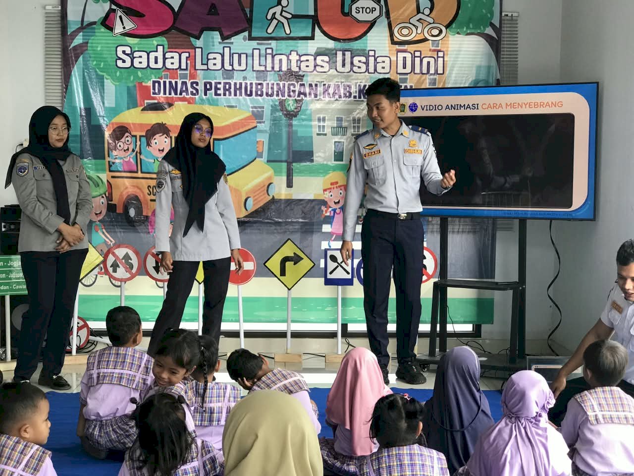 Serunya 13 Siswa TK Jajal CC Room Dishub Klaten