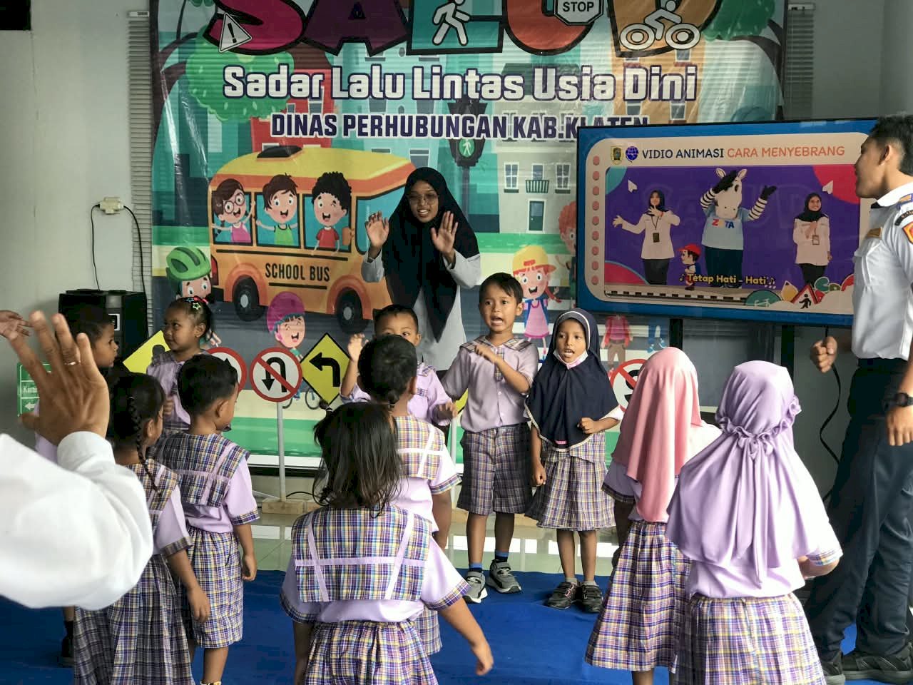 Serunya 13 Siswa TK Jajal CC Room Dishub Klaten